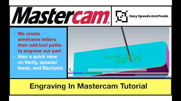 Engraving in Mastercam 2020 walkthrough