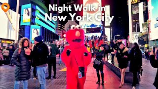 Night walk in New York City Around the Holidays [4K]
