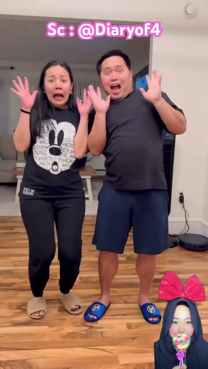 BAJU SERASI UNTUK MAMA DAN PAPA ⁉️? @Diaryof4 #shorts #funny #dubbing