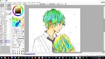 Speed paint with paint tool sai using mouse / edit 2017