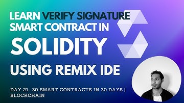 🔒 How to Use EIP-712 for Secure Transactions  |  Signing & Verifing Data in Solidity | Day 21