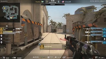Fnatic Dennis SICK Spray Control vs Cloud9 Mirage @ DREAMHACK OPEN SUMMER 2017
