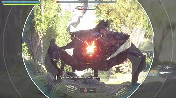 Anthem Equip Fist of the Mountain and Whirlwind Sniper Rifle