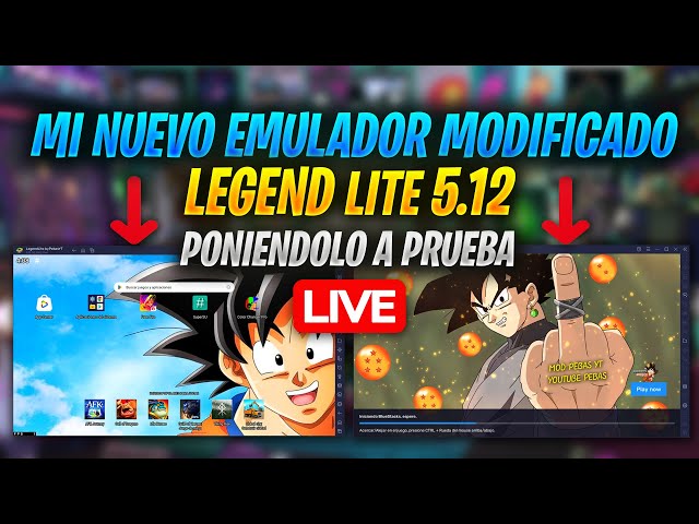 PROBANDO MI NUEVO EMULADOR LEGENLITE 5.12 - MODIFICADO Y PERSONALIZADO A FULL 🤯🚀 class=