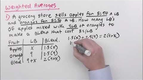 2 9 Weighted Averages