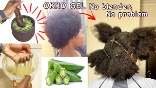 DO NOT Ignore This Ancient African Recipe For Fuller & Longer Hair. Okro Gel With No Blender