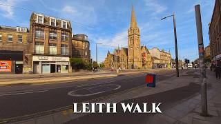 Details Leith Walk to Edinburgh City Centre 🇬🇧 | Edinburgh Walking Tour 4K Update