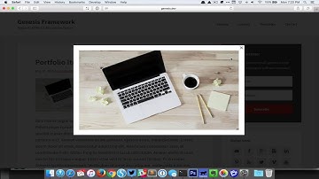 Featured image in lightbox on Portfolio entries in Genesis