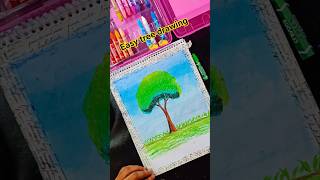 Easy tree drawing || সহজে গাছ আঁকা  #art #shorts #drawing