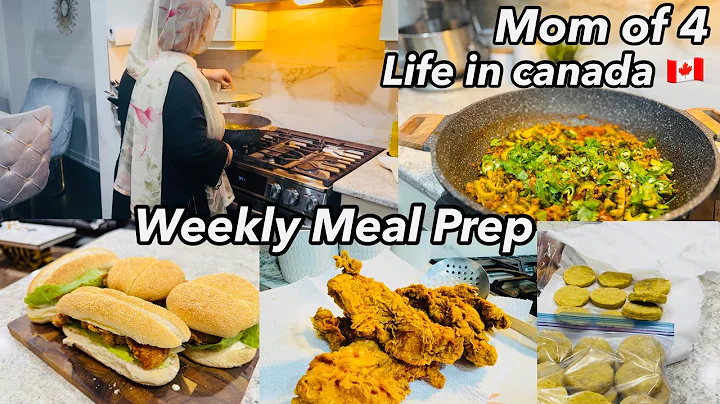 Meal Prep Ideas | Kids School Lunch | Kfc Zinger Burger 🍔 Pakistani Mom Life in Canada 🇨🇦 