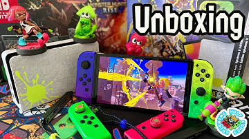Splatoon 3 Nintendo Switch OLED Unboxing #nintendoswitch #unboxing #splatoon3
