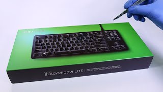 Razer BlackWidow Lite Mecanical Keyboard Unboxing - ASMR