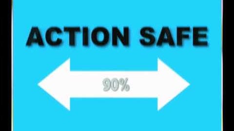 Title and Action Safe Editing Video