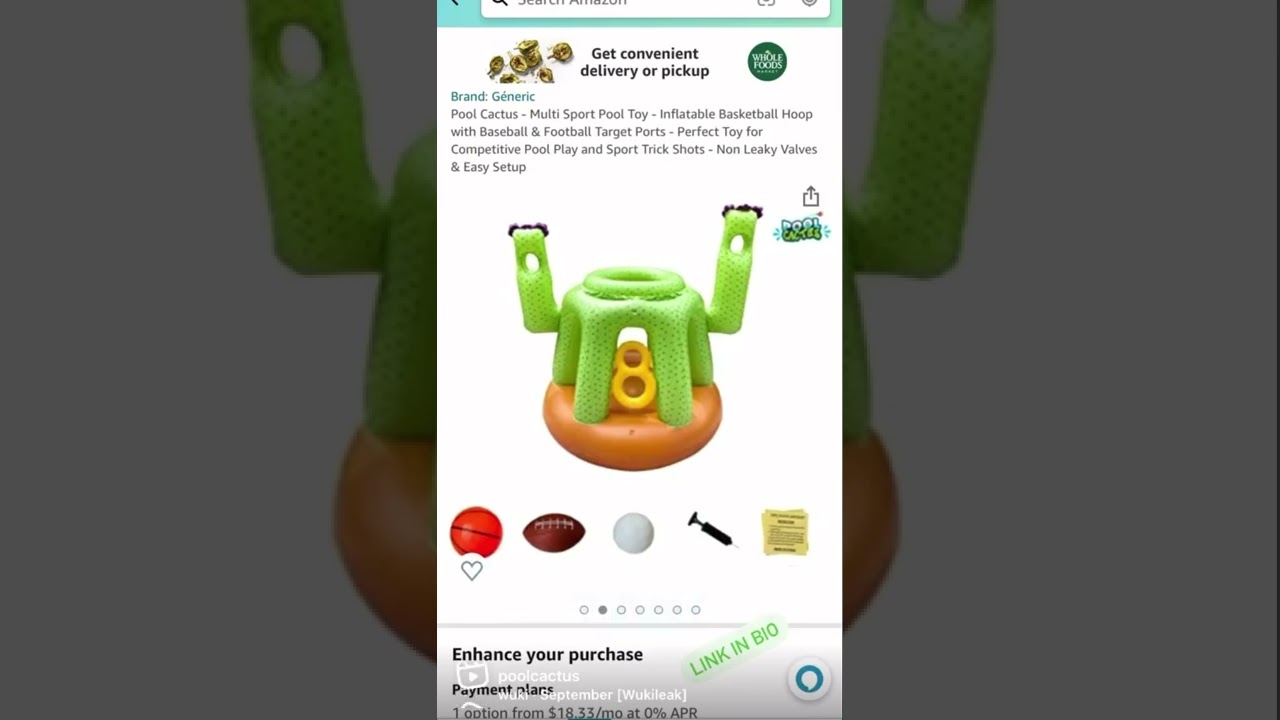 Pool Cactus Multi Sport Now available on Amazon! Trending Pool Toy and Amazon Find! Pool basketball.