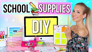 BACK TO SCHOOL DIY SCHOOL SUPPLIES ✏️Do It Yourself für Back To School - Deutsch - Cali Kessy