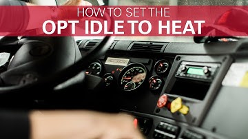 How to Set the Optimized Idle to Heat Mode