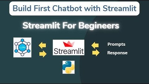 Build a Simple Chatbot with Streamlit | Streamlit Chatbot for Beginners (Step-by-Step) | Gen AI