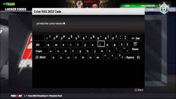 NBA 2K22 NBA Primetime Pete Maravich Locker Code