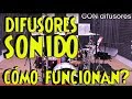 cómo funcionan los difusores de sonido?