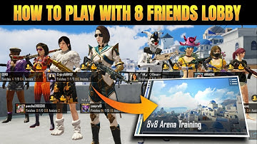 HOW TO PLAY SANTORINI 8V8 MAP WITH FRIENDS IN BGMI| 8 FRIENDS LOBBY|8V8 ACHIEVEMENT FIXED