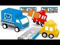 Мультики для детей: 4 машинки собирают почтовый грузовик! Сборник мультфильмов для малышей про цвета