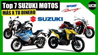 Top 7 SUZUKI MOTOS que te dan MÁS por tu DINERO  | 2024