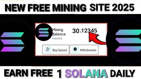 New Solana (SOL) Mining Site | Free Solana (SOL) Mining Site | Cryptocurrency Mining Site