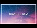 Thank u, next - Ariana Grande (Lyric)