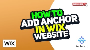 How to Add Anchor in WIX Website 2025