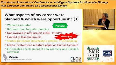AKES06-VI - How to navigate a bioinformatics career path - Nicola Mulder  - AKES - ISMB/ECCB 2015