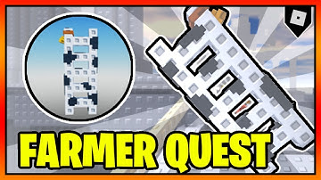 How to get the "FARMER QUEST" BADGE + COW LADDER in STEEP STEPS || Roblox