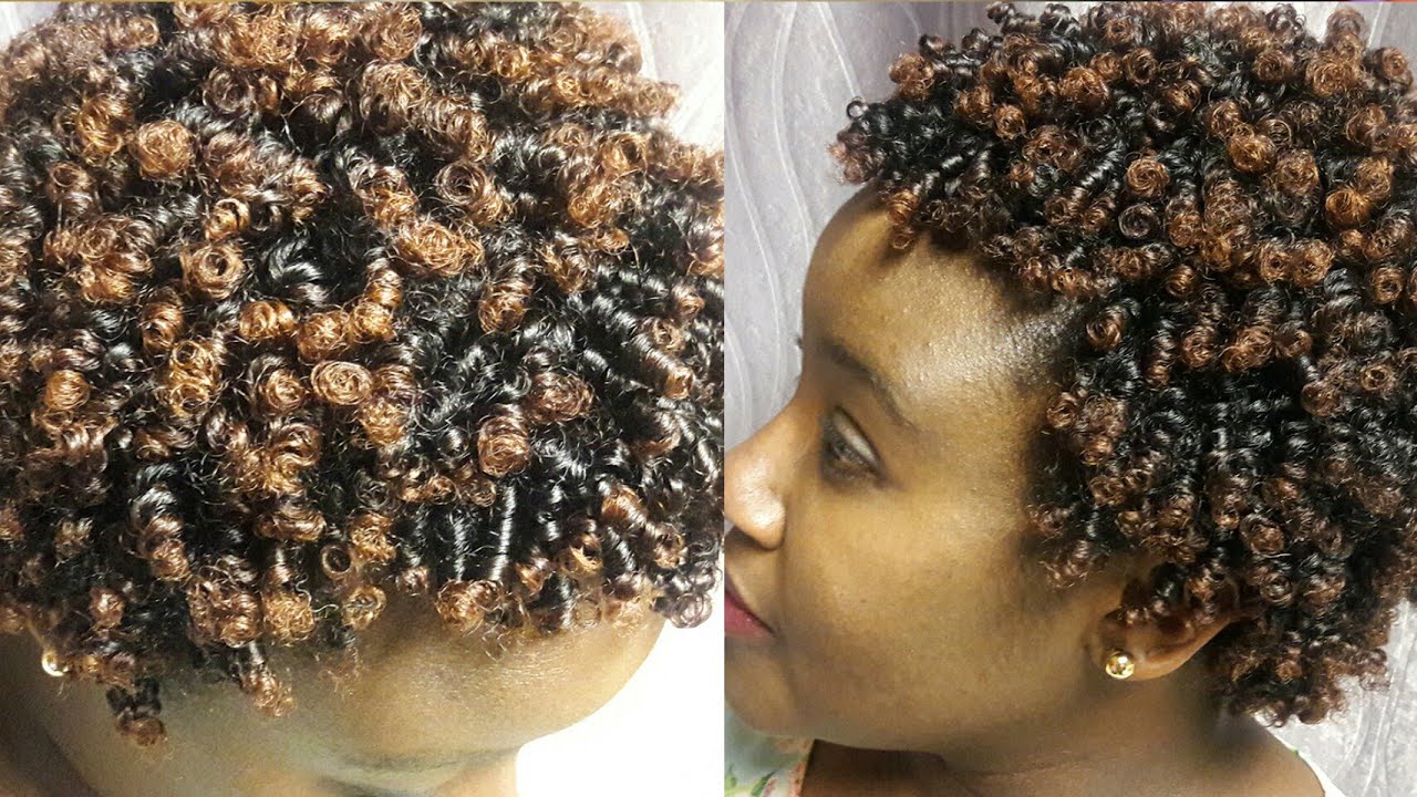 HOW TO STRAW SET ON SHORT NATURAL HAIR YouTube