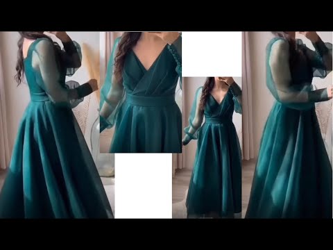 Diy~Net Baby princess Frock Cutting and stitching /kids Dress/baby can can  gown - YouTube