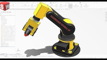 4 DOF Robotic Arm by Solidworks #SolidworkstutorialHP