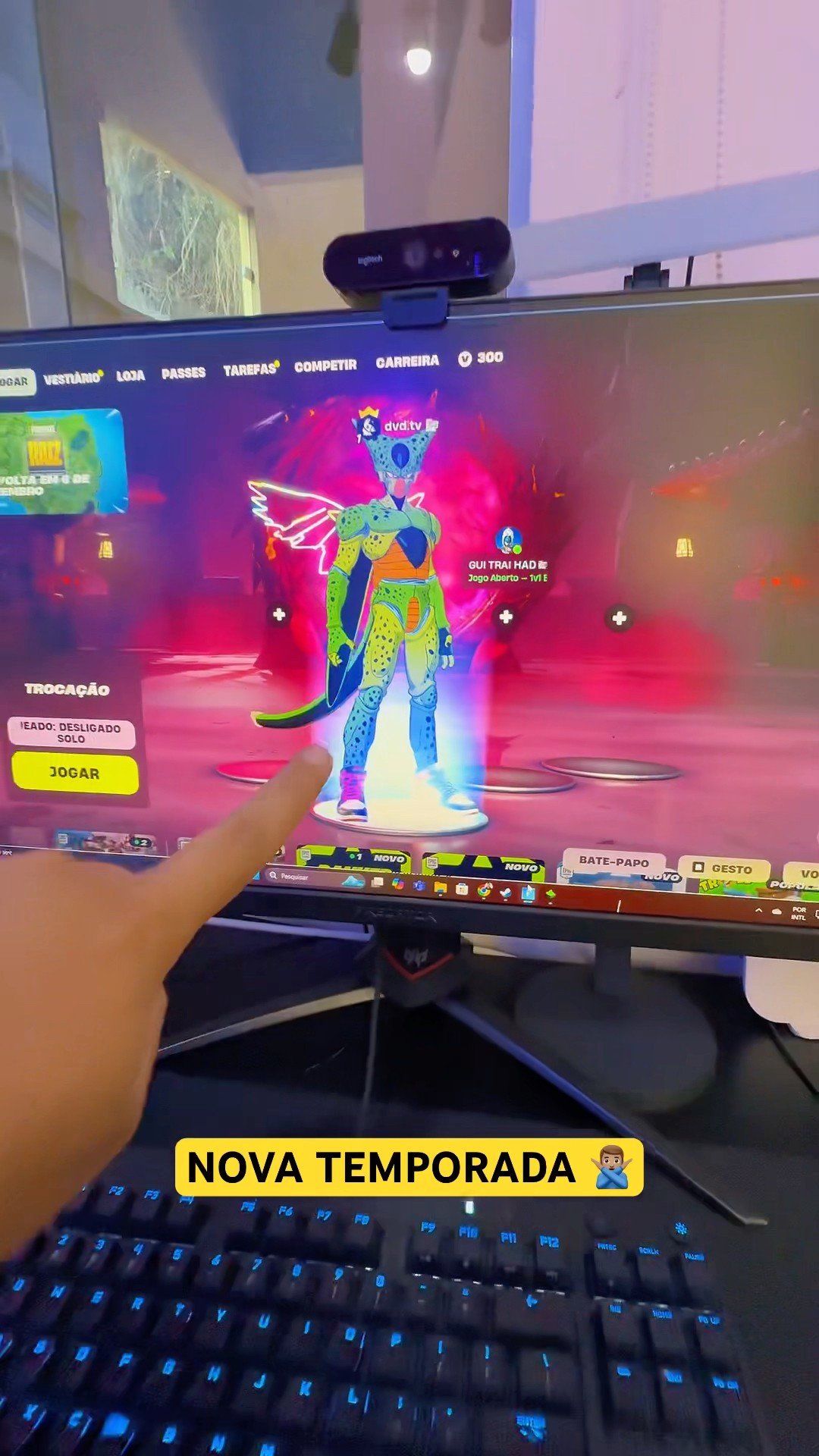 Como jogar Fortnite? Nova temporada! Código DVDTAVARES na loja. #games #gaming #fortnite