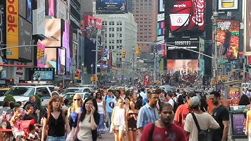 Times Square Crowd HD Video Background