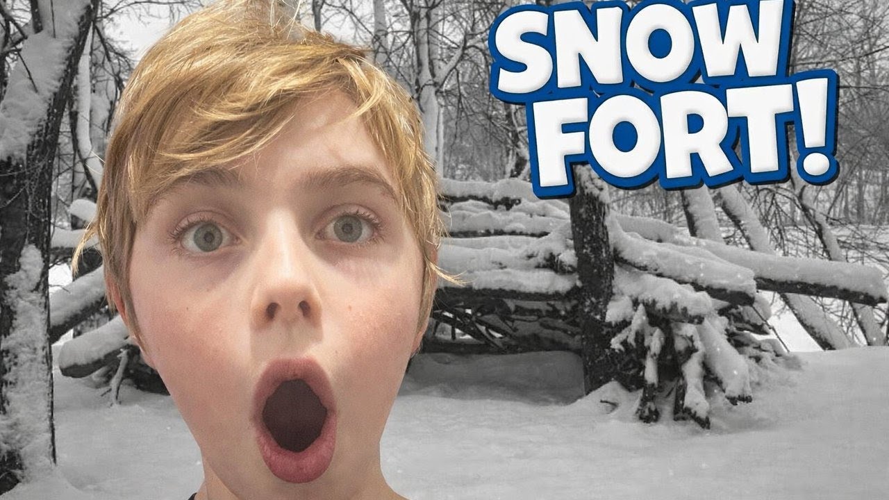 We Built a Snow Fort With ONLY 3 Items