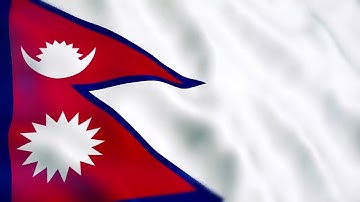 [10 Hours] Nepalese Flag Waving - Video & Audio - Waving Flags