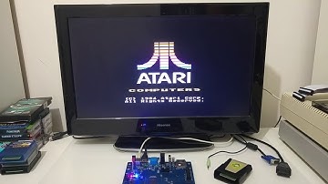 First demonstration of the EclaireXL v2 board (Atari XL FPGA based computer)
