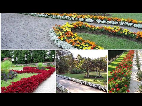 Vídeo: Gramados, Canteiros De Flores, Bordas E Grupos - Tipos De Design Decorativo E Floral - 2