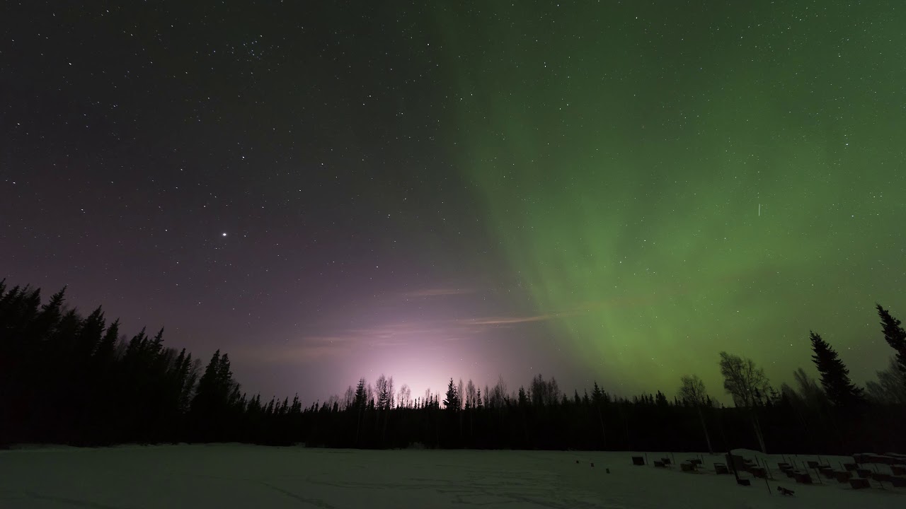 Alaskan Nights chapter 3 the Yurt. Northern lights Aurora timelapse 4k