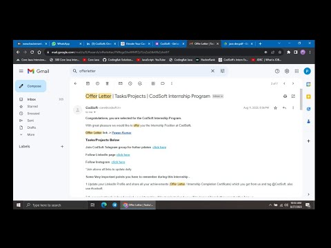 Part- 3 THE INTERNSHIP | CodSoft - Get a chance to internship | FAKE or Real | Receive Certificate!?