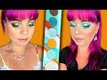 Kaleidos Makeup Futurism V Electro-Turquoise palette | 2 Looks and REVIEW