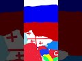 caucaus map 2026  war with armenia azerbejdan  rusia georgia 2008