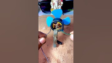 How to work open dc motor fan