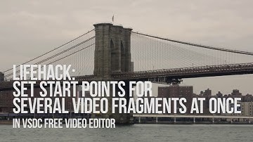 Lifehack: set start points for several videos at once