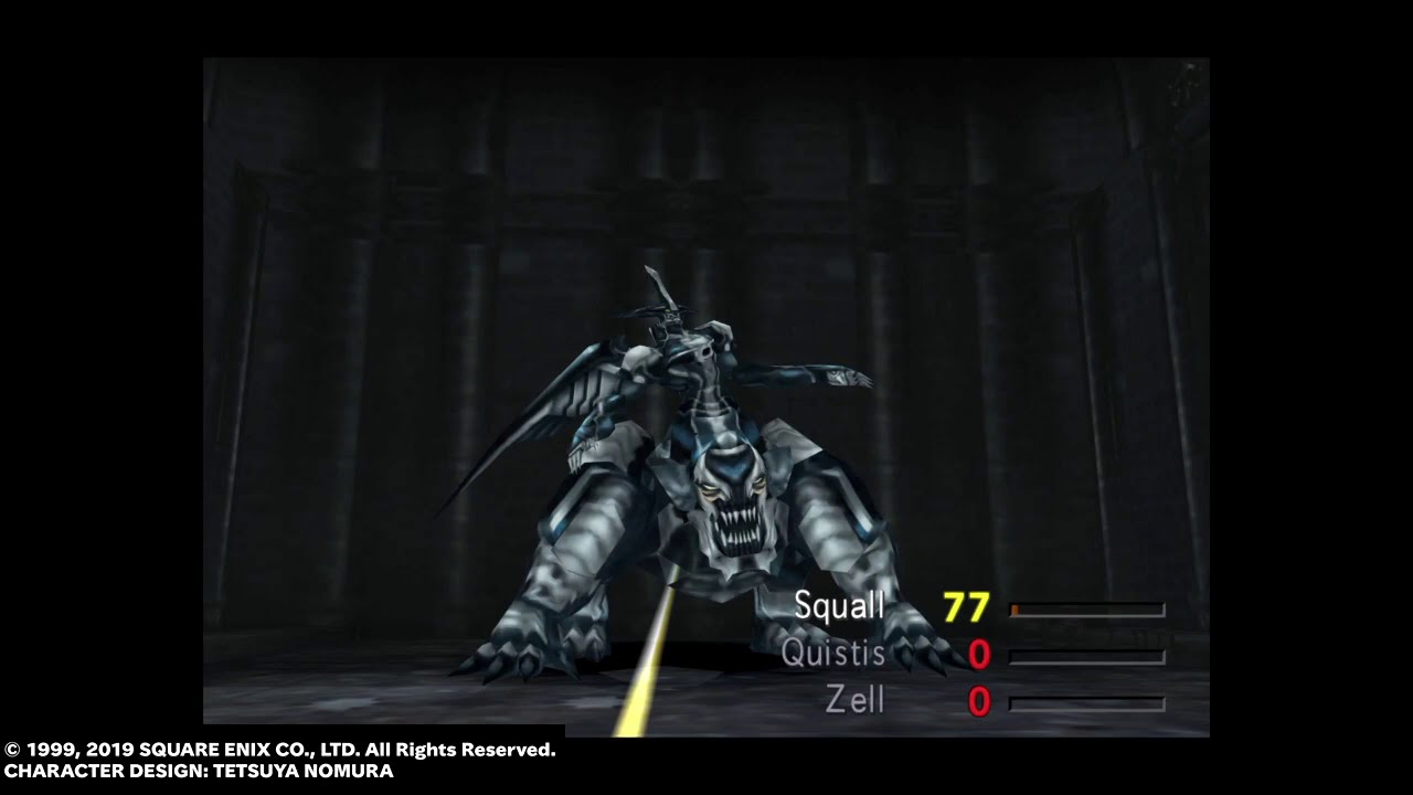 FF8 Squall Solo vs LowLevel Omega Weapon, OneHit Kill with Lion Heart