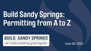Build Seminars:  Permitting from A to Z