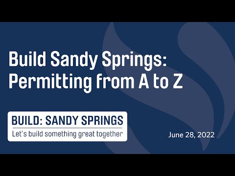 Build Seminars:  Permitting from A to Z