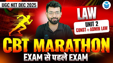 UGC NET Law Marathon Class | Unit 2 Constitutional & Administrative Law Revision | JRFAdda